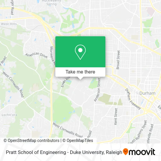 Mapa de Pratt School of Engineering - Duke University