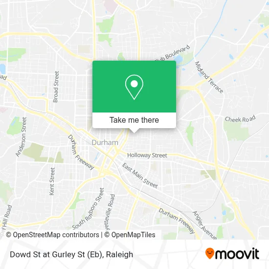 Dowd St at Gurley St (Eb) map