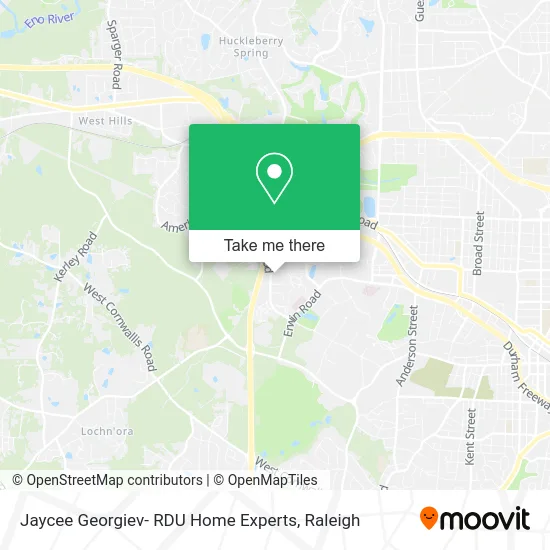 Jaycee Georgiev- RDU Home Experts map