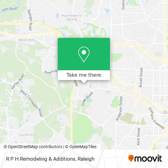 Mapa de R P H Remodeling & Additions