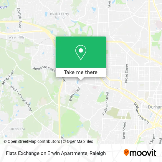 Flats Exchange on Erwin Apartments map