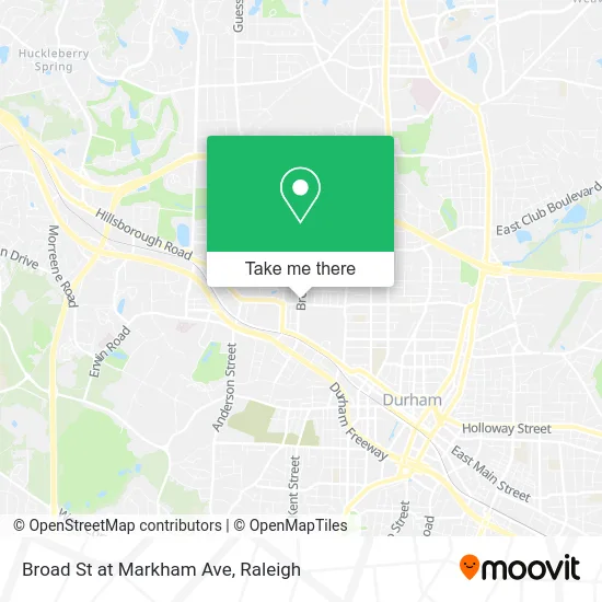 Broad St at Markham Ave map