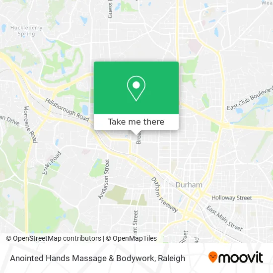 Anointed Hands Massage & Bodywork map