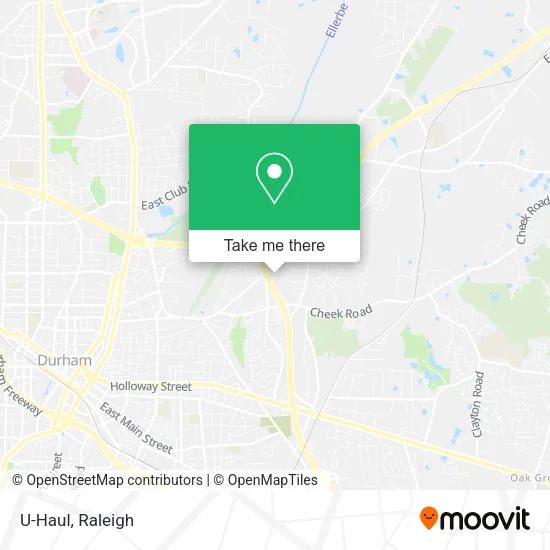 U-Haul map