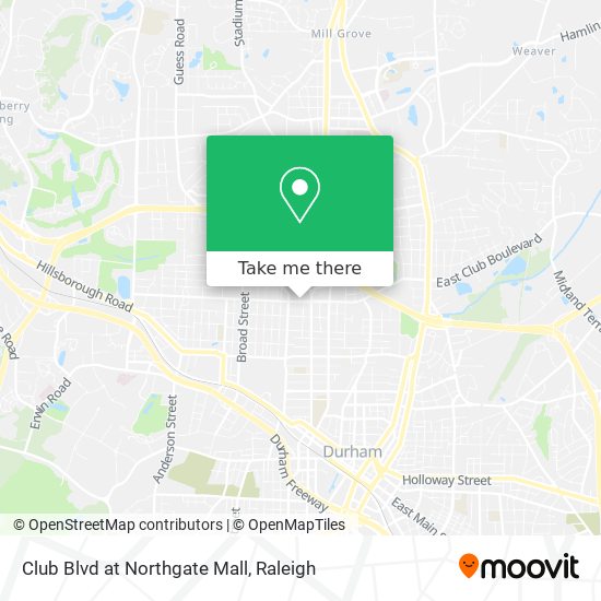 at Northgate Mall in Durham by Bus 