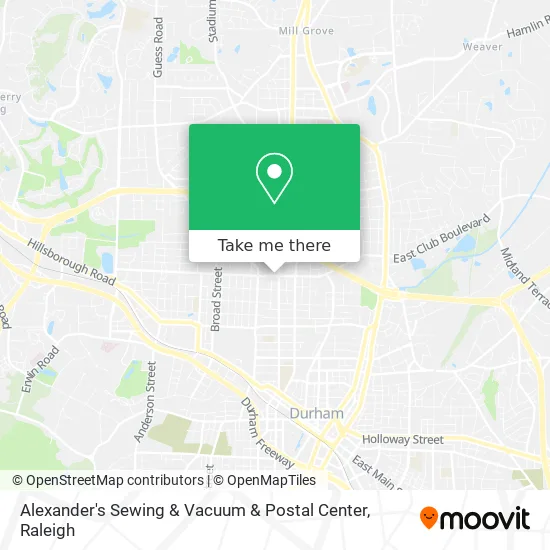 Alexander's Sewing & Vacuum & Postal Center map