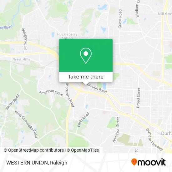 WESTERN UNION map