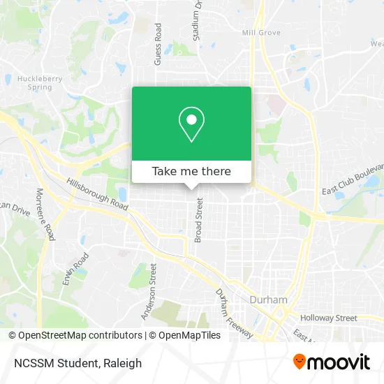 NCSSM Student map