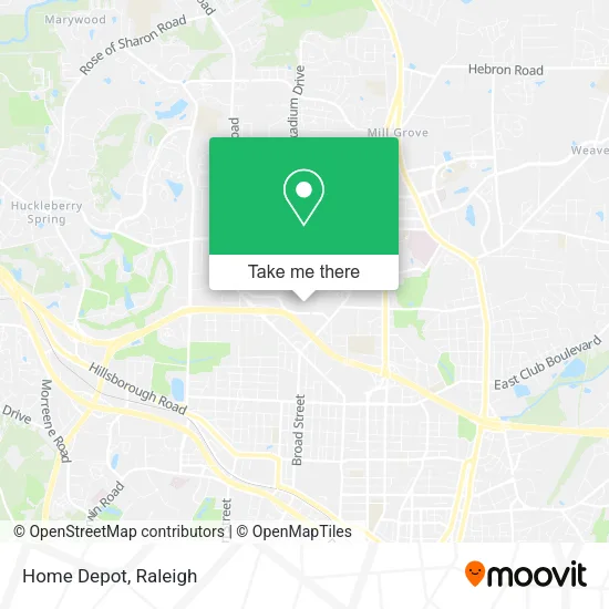 Home Depot map