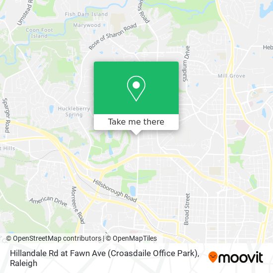 Mapa de Hillandale Rd at Fawn Ave (Croasdaile Office Park)