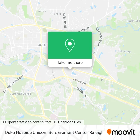 Duke Hospice Unicorn Bereavement Center map