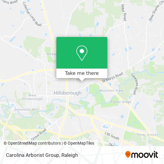 Carolina Arborist Group map