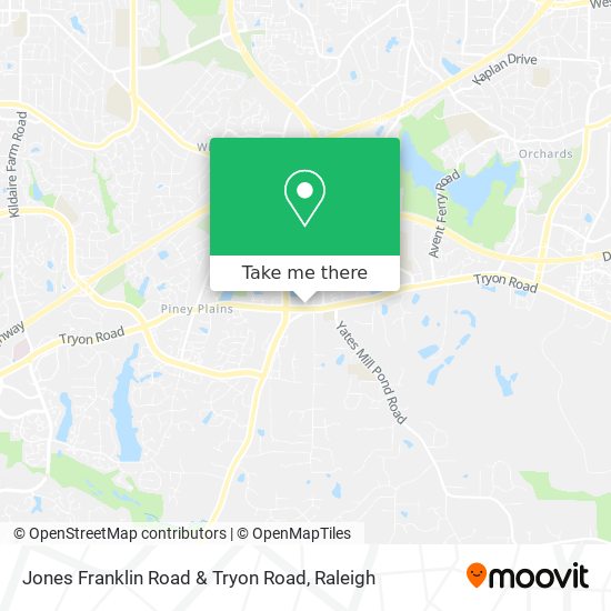 Mapa de Jones Franklin Road & Tryon Road