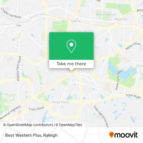 Best Western Plus map