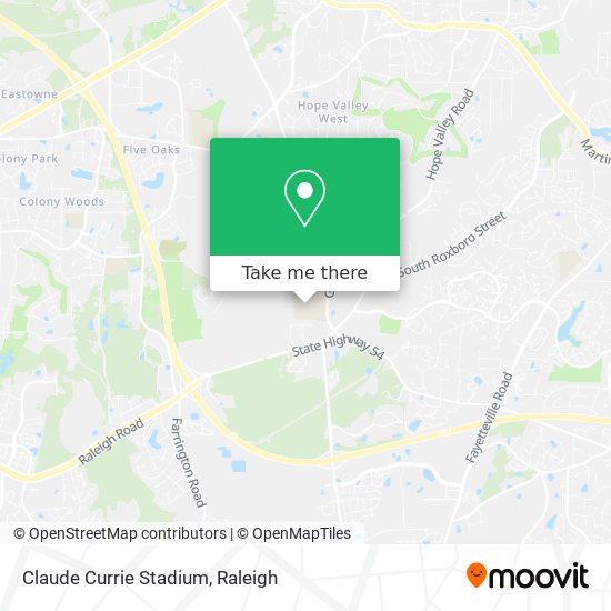 Claude Currie Stadium map