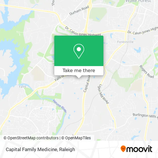 Capital Family Medicine map