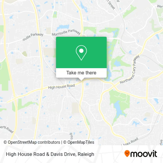 High House Road & Davis Drive map