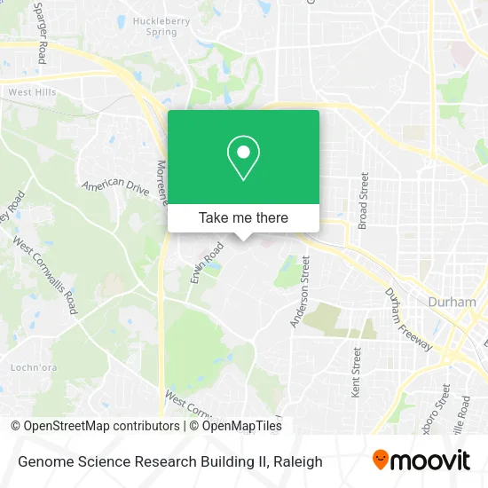 Mapa de Genome Science Research Building II