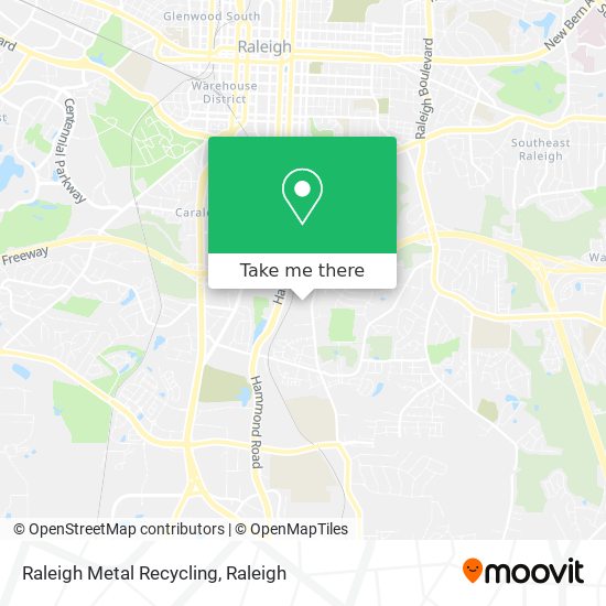 Mapa de Raleigh Metal Recycling