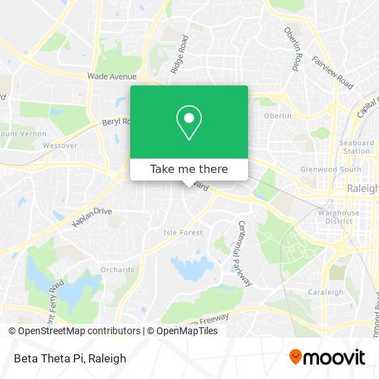 Mapa de Beta Theta Pi