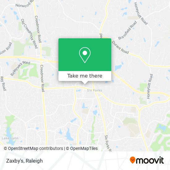 Mapa de Zaxby's