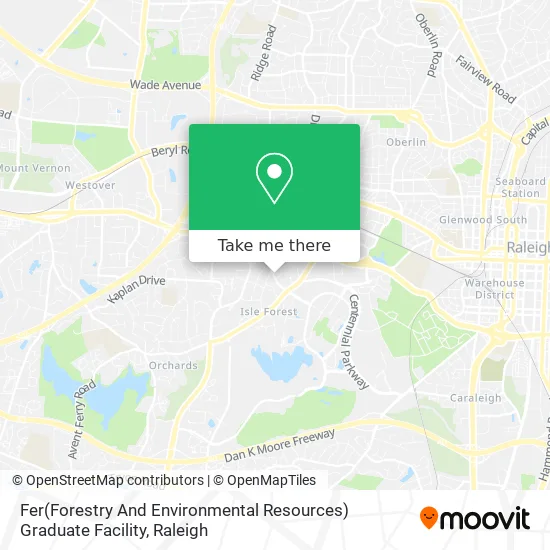 Fer(Forestry And Environmental Resources) Graduate Facility map