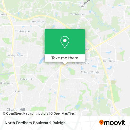 Mapa de North Fordham Boulevard