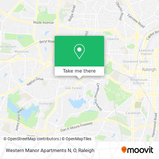 Mapa de Western Manor Apartments N, O