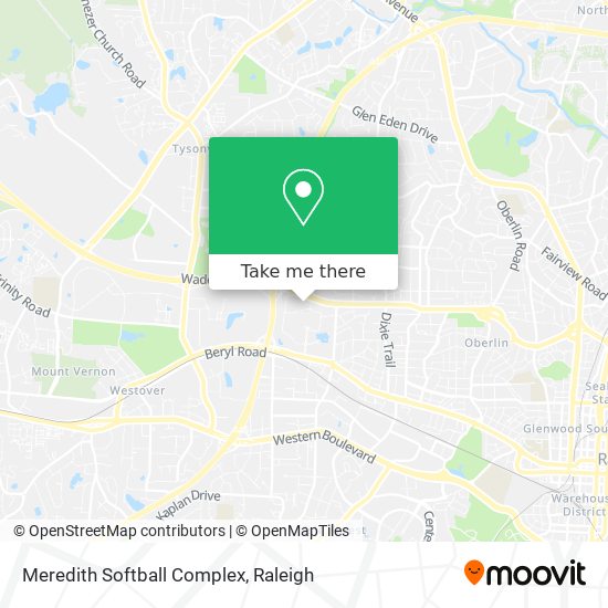 Mapa de Meredith Softball Complex