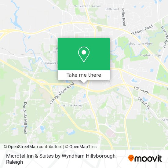 Mapa de Microtel Inn & Suites by Wyndham Hillsborough