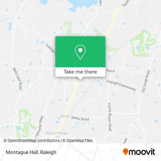 Montague Hall map