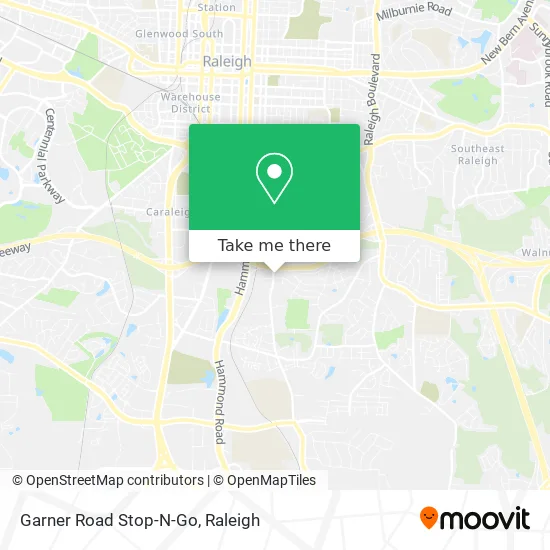 Garner Road Stop-N-Go map