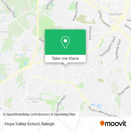 Hope Valley School map