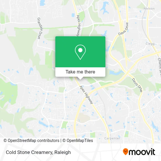 Cold Stone Creamery map
