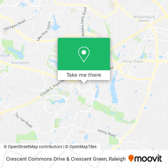 Mapa de Crescent Commons Drive & Crescent Green