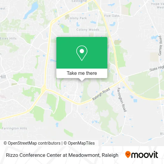 Rizzo Conference Center at Meadowmont map