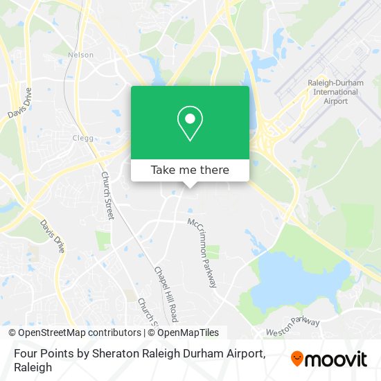 Four Points by Sheraton Raleigh Durham Airport map