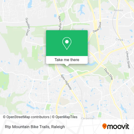 Rtp Mountain Bike Trails map