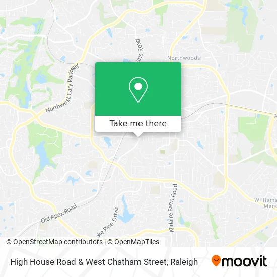 High House Road & West Chatham Street map