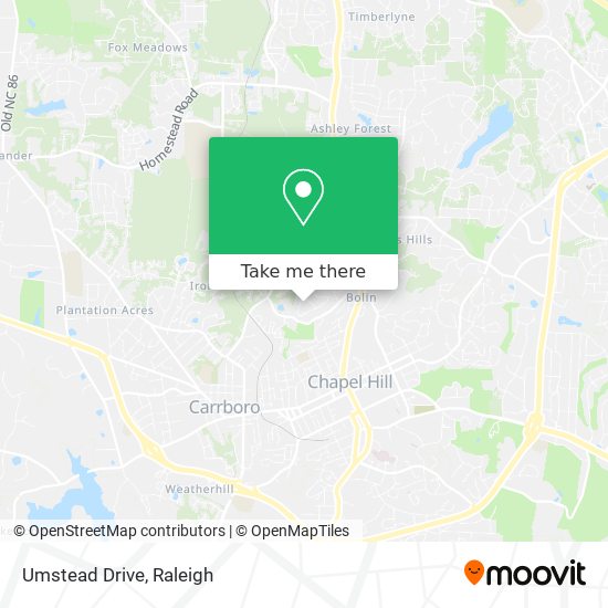 Umstead Drive map