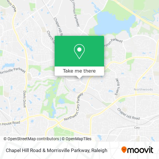 Mapa de Chapel Hill Road & Morrisville Parkway