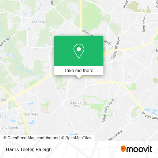 Mapa de Harris Teeter