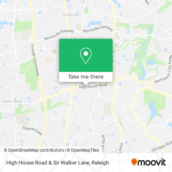 High House Road & Sir Walker Lane map
