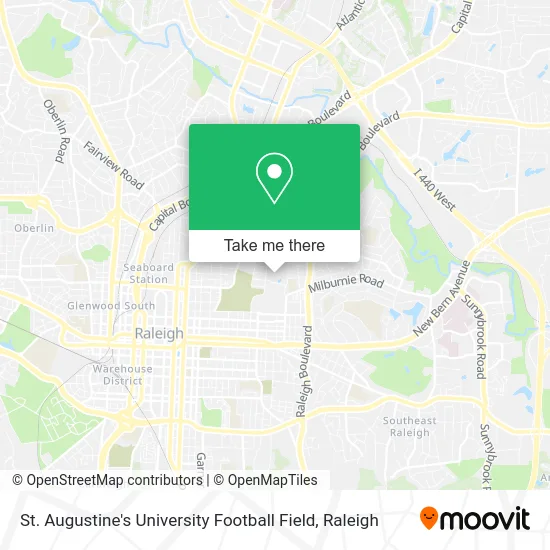 St. Augustine's University Football Field map