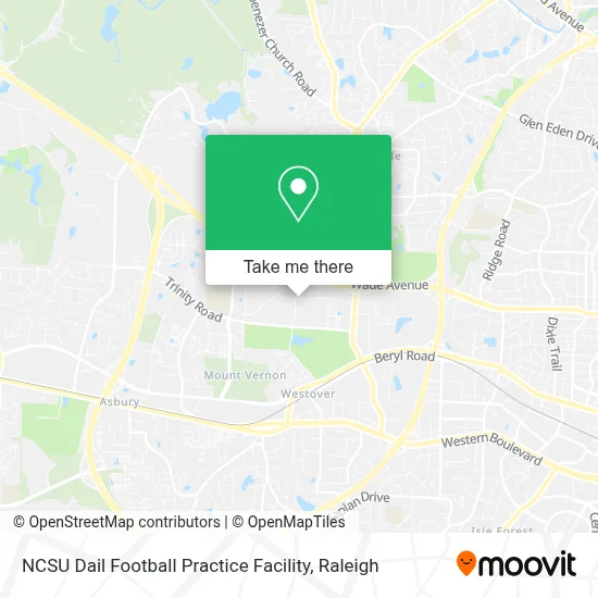 NCSU Dail Football Practice Facility map
