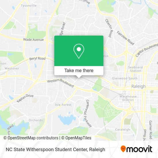 NC State Witherspoon Student Center map