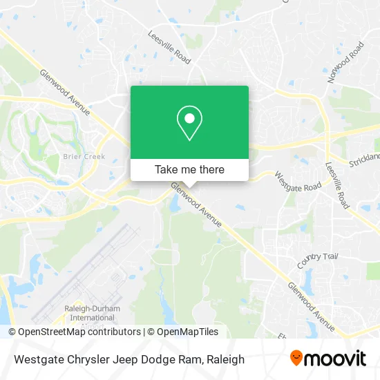 Westgate Chrysler Jeep Dodge Ram map