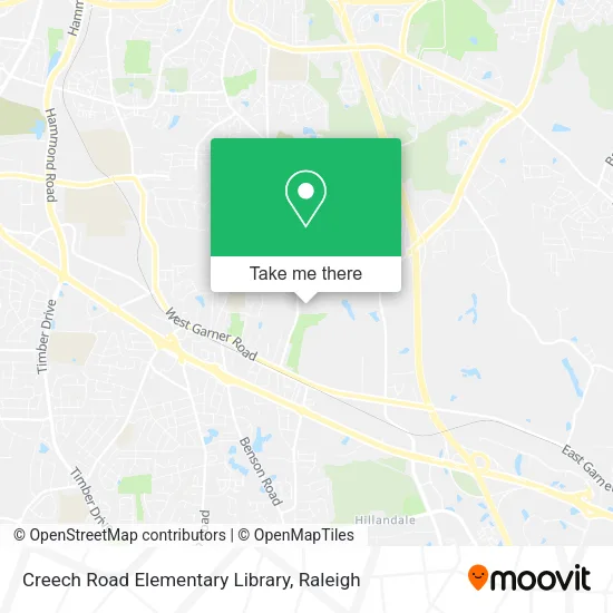 Creech Road Elementary Library map