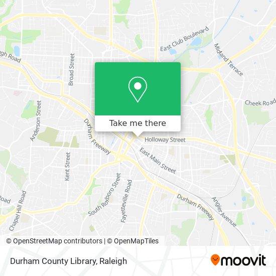 Mapa de Durham County Library
