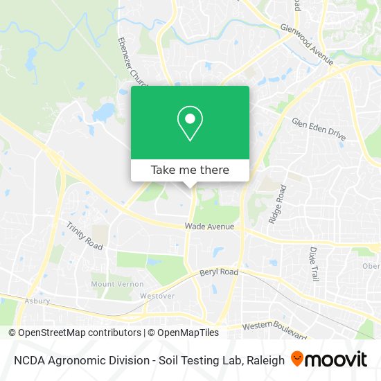 NCDA Agronomic Division - Soil Testing Lab map